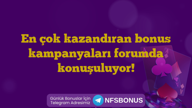 En çok kazandıran bonus kampanyaları forumda konuşuluyor!